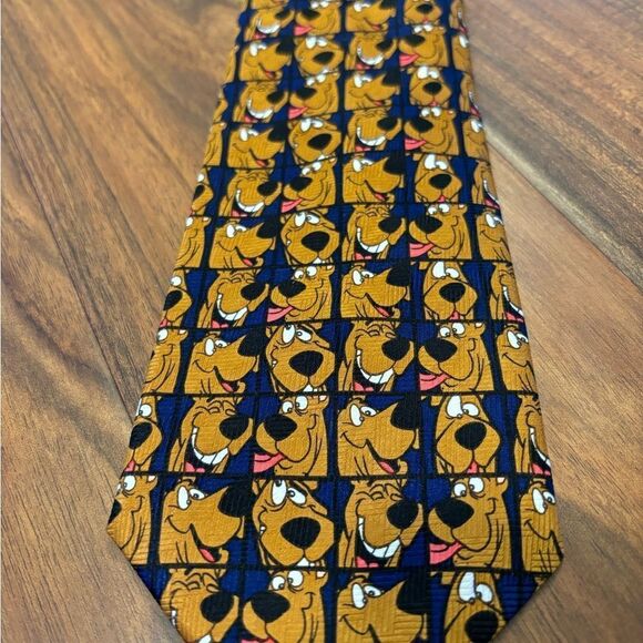 Scooby Doo Cartoon Network vintage 1999 navy necktie - Picture 2 of 3